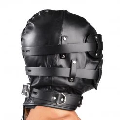 Strict Leather Total Lockdown Leather Hood - SmallMedium