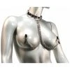 Kink Industries Chrome Slave Collar With Nipple Clamps - SmallMedium BDSM