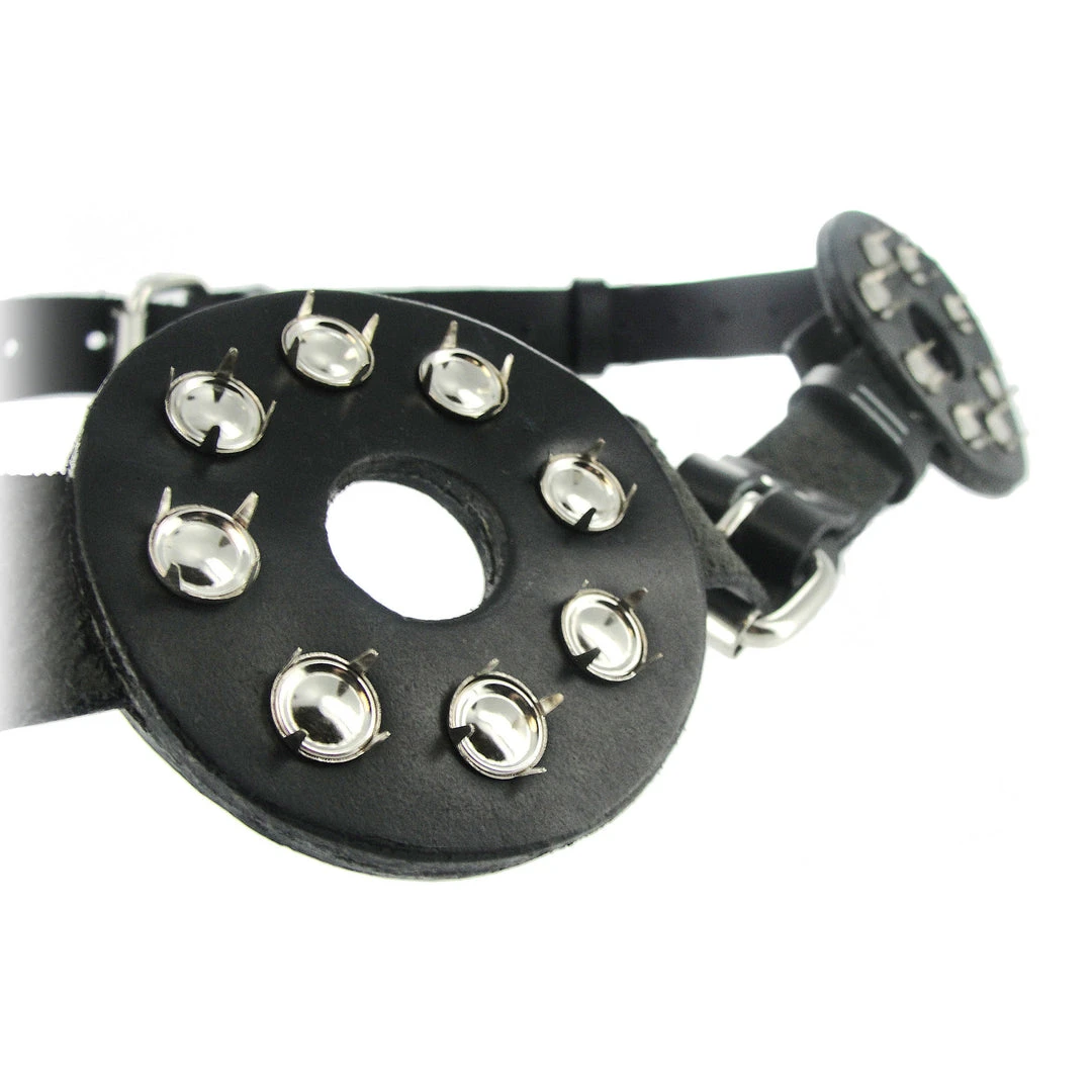 Strict Leather Studded Spiked Breast Binder With Nipple Holes BDSM 3 Strict Leather Studded Spiked Breast Binder With Nipple Holes BDSM