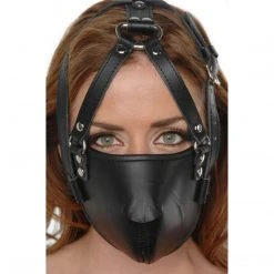 BDSM Strict Leather Face Harness