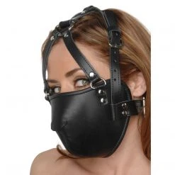 BDSM Strict Leather Face Harness