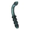 Prisms Erotic Glass Hamsa Glass Dildo - Smoky Jade Anal