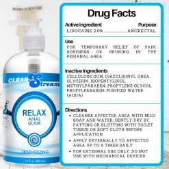 CleanStream Clean Stream Relax Desensitizing Anal Lube 17 Oz Essentials 13 CleanStream Clean Stream Relax Desensitizing Anal Lube 17 Oz Essentials