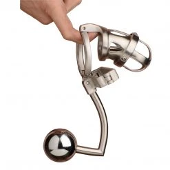 Master Series BDSM The Deluxe Extreme Chastity Cage With Accessories