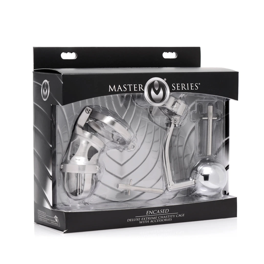 Master Series BDSM The Deluxe Extreme Chastity Cage With Accessories 6 Master Series BDSM The Deluxe Extreme Chastity Cage With Accessories