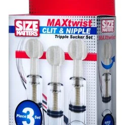 Size Matters Max Twist Clit And Nipple Triple Sucker Set
