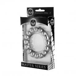 Master Series Penis Pleasure Meridian 2 Inch Stainless Steel Beaded Cock Ring