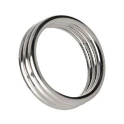 Master Series Penis Pleasure Echo 2 Inch Stainless Steel Triple Cock Ring