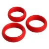 Trinity Vibes Penis Pleasure 3 Piece Silicone Cock Ring Set -