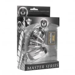Master Series Asylum 6 Ring Locking Chastity Cage