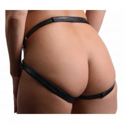 Strict Leather Dildos & Strap-Ons Premium All Access Leather Strap On Harness