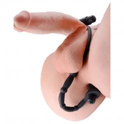 Master Series Penis Pleasure Viaticus Dual Cock Ring And Anal Plug Vibe