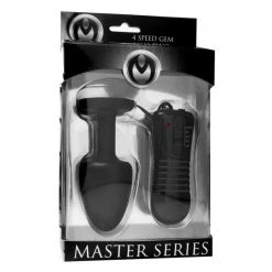 Master Series Paragon Gem Accented Vibrating Anal Plug With Internal Stimulation