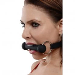 Master Series Mr. Ed Lockable Silicone Horse Bit Gag BDSM