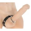 Strict Leather Leather And Steel Cock And Ball Ring