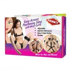 Frisky Easy Access Thigh Sling With Wrist Cuffs BDSM