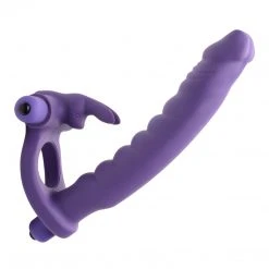 Frisky Double Delight Dual Penetration Vibrating Rabbit Cock Ring Penis Pleasure