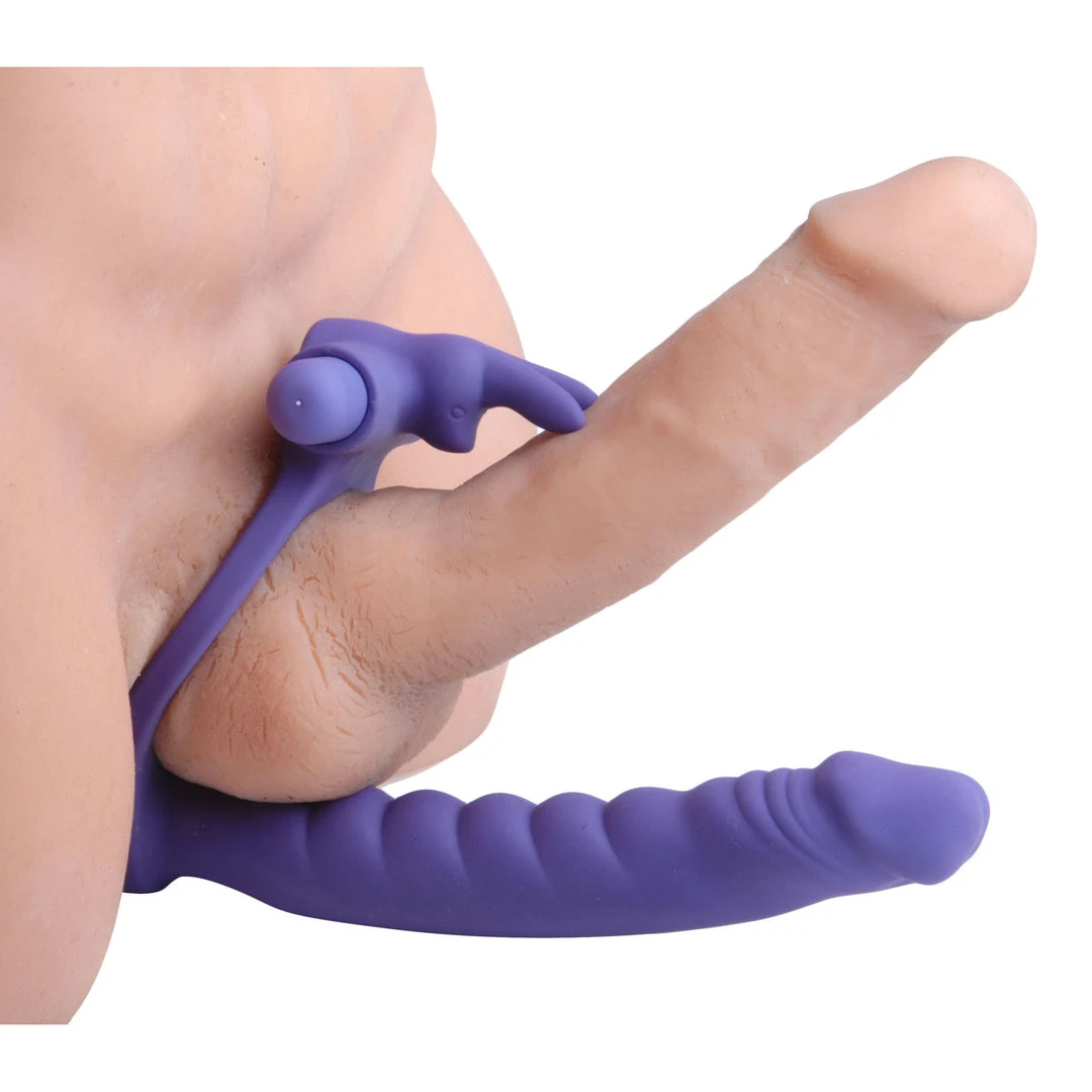 Frisky Double Delight Dual Penetration Vibrating Rabbit Cock Ring Penis Pleasure 1 Frisky Double Delight Dual Penetration Vibrating Rabbit Cock Ring Penis Pleasure