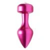 Vogue Solitaire Gem Accented Aluminum Anal Plug