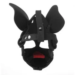 Master Series BDSM Neoprene Dog Hood With Removable Muzzle