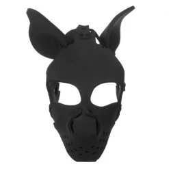 Master Series BDSM Neoprene Dog Hood With Removable Muzzle