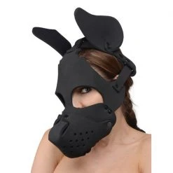 Master Series BDSM Neoprene Dog Hood With Removable Muzzle