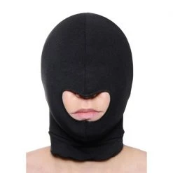 Master Series Blow Hole Open Mouth Spandex Hood BDSM