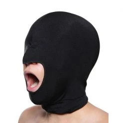 Master Series Blow Hole Open Mouth Spandex Hood BDSM