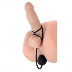 Master Series Triple Threat Silicone Tri Cock Ring And Anal Plug