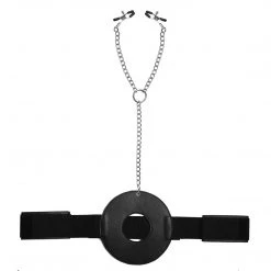 Master Series Detained Restraint System With Nipple Clamps BDSM