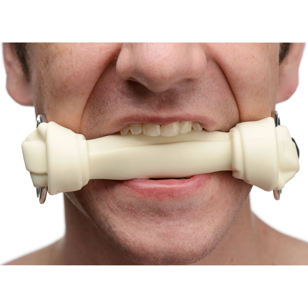 Master Series BDSM Silicone Bone Gag 1 Master Series BDSM Silicone Bone Gag