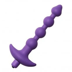 Trinity Vibes Violet Vibrating Silicone Anal Beads
