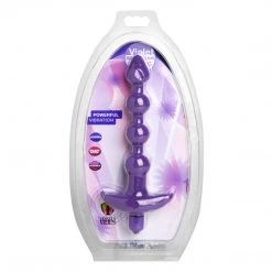 Trinity Vibes Violet Vibrating Silicone Anal Beads