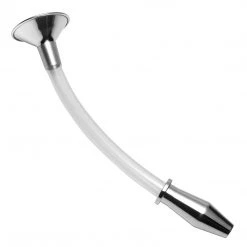 Master Series Stainless Steel Ass Funnel With Hollow Anal Plug