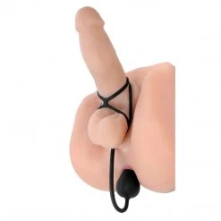 Master Series Triple Threat Silicone Tri Cock Ring With Anal Plug
