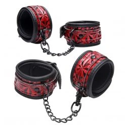 Master Series Crimson Tied Wrist And Ankle Bondage Kit