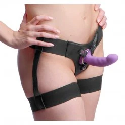Strap U Dildos & Strap-Ons Bardot Garter Belt Strap On Harness With Silicone G-Spot Dildo