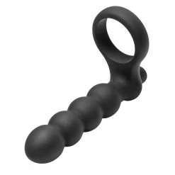 Frisky Penis Pleasure Double Fun Cock Ring With Double Penetration Vibe