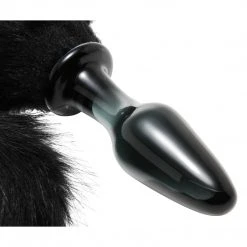 Tailz Midnight Fox Tail Glass Anal Plug