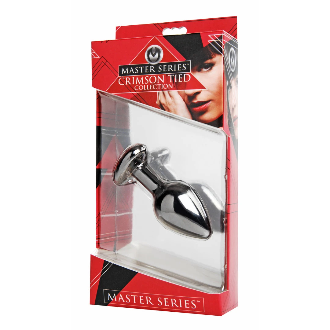 Master Series Crimson Tied Scarlet Heart Jewel Anal Plug 4 Master Series Crimson Tied Scarlet Heart Jewel Anal Plug