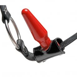 Strict Leather Dildos & Strap-Ons Premium Locking Leather Cock Ring And Anal Plug Harness