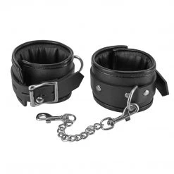 STRICT BDSM Locking Padded Wrist Cuffs With Chain