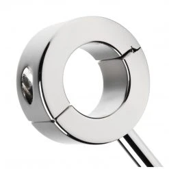 Master Series BDSM Locking Mounted CBT Scrotum Cuff With Bar