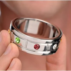 Master Series Penis Pleasure Jeweled Cock Ring- 1.95 Inch