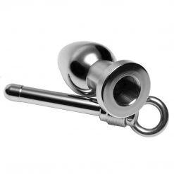 Master Series Anal Arsenal Aluminum Tunnel Plug With Removable Core