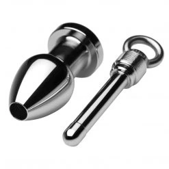Master Series Anal Arsenal Aluminum Tunnel Plug With Removable Core