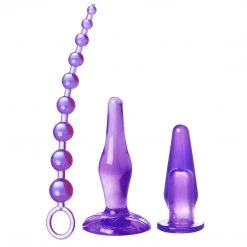 Trinity Vibes Amethyst Adventure 3 Piece Anal Toy Kit