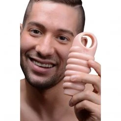 Size Matters Really Ample Ribbed Penis Enhancer Sheath Penis Pleasure