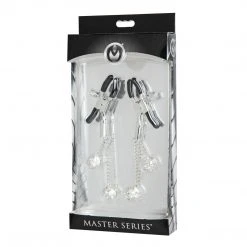 Master Series Couples Ornament Adjustable Nipple Clamps With Jewel Accents 7 Master Series Couples Ornament Adjustable Nipple Clamps With Jewel Accents
