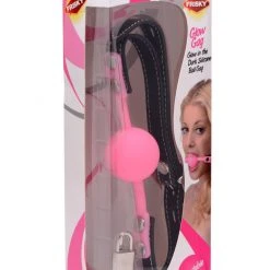 Frisky BDSM Glow Gag Glow In The Dark Silicone Ball Gag